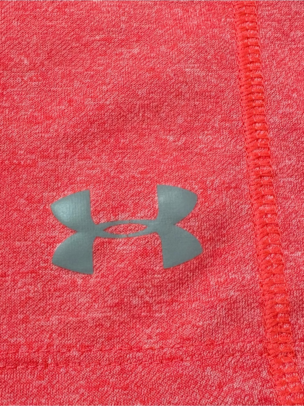Under Armour Threadborne HeatGear Hoodie Heather Coral Red Pullover Size S - Picture 6 of 10